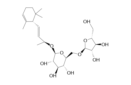 (6R,9R)-alpha-IONOL-9-O-alpha-L-ARABINOFURANOSYL-(1->6)-beta-D-GLUCOPYRANOSIDE