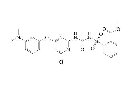 Benzoic acid, 2-[[[[[4-chloro-6-[3-(dimethylamino)phenoxy]-2-pyrimidinyl]amino]carbonyl]amino]sulfonyl]-, methyl ester