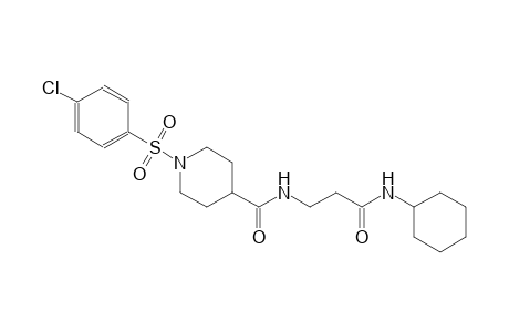 4-piperidinecarboxamide, 1-[(4-chlorophenyl)sulfonyl]-N-[3-(cyclohexylamino)-3-oxopropyl]-