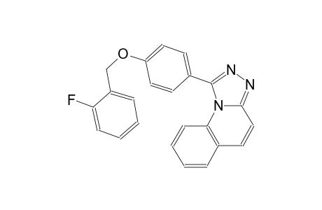 1-[4-(2-fluoro-benzyloxy)-phenyl]-[1,2,4]triazolo[4,3-a]quinoline
