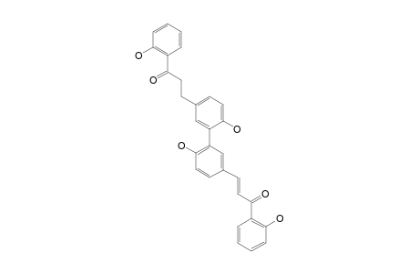 3-[4-hydroxy-3-[2-hydroxy-5-[(E)-3-(2-hydroxyphenyl)-3-keto-prop-1-enyl]phenyl]phenyl]-1-(2-hydroxyphenyl)propan-1-one