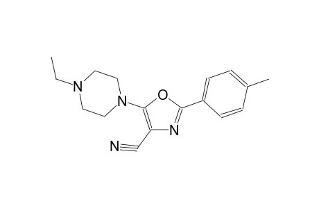 5-(4-ethyl-1-piperazinyl)-2-(4-methylphenyl)-1,3-oxazole-4-carbonitrile