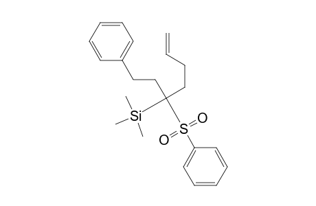 5-(trimethylsilyl)-5-(phenylsulfonyl)-7-phenylheptene