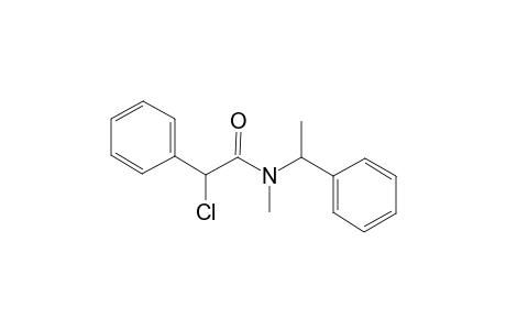 2-Chloranyl-N-methyl-2-phenyl-N-(1-phenylethyl)ethanamide