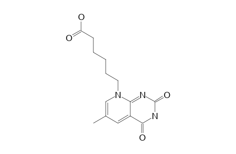 2,4-DIOXO-6-METHYL-2,3,4,8-TETRAHYDROPYRIDO[2,3-d]PYRIMIDINE-8-HEXANOIC ACID