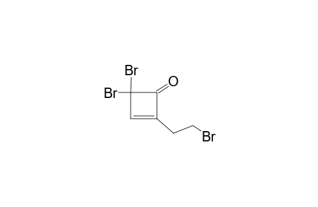 4,4-dibromo-2-(2-bromoethyl)cyclobut-2-en-1-one