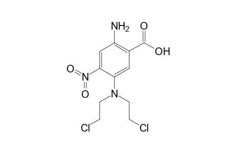 5-[N,N-Bis(2-chloroethyl)amino]-4-nitroanthranlic acid