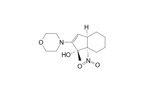 1H-Inden-1-ol, 3a,4,5,6,7,7a-hexahydro-1-methyl-2-(4-morpholinyl)-7a-nitro-, (1.alpha.,3a.alpha.,7a.alpha.)-