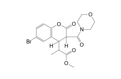 methyl 2-[(3R)-6-bromo-3-(4-morpholinylcarbonyl)-2-oxo-3,4-dihydro-2H-chromen-4-yl]propanoate