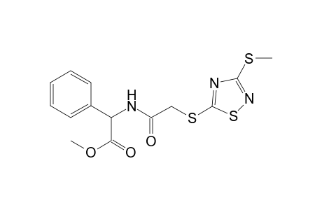 2-[[2-[[3-(methylthio)-1,2,4-thiadiazol-5-yl]thio]-1-oxoethyl]amino]-2-phenylacetic acid methyl ester