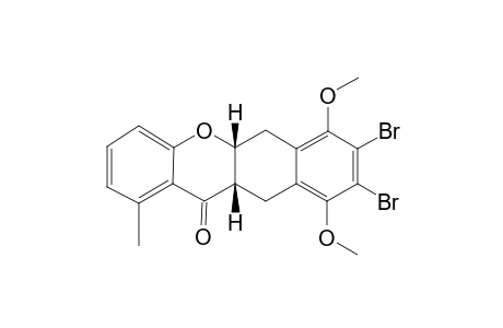 CIS-3,4-DIBrOMO-2,5-DIMETHOXY-10-METHYLBENZO-[B]-1,6,6A,12A-TETRAHYDROXANTHONE