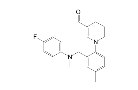 3-Formyl-1-[2-[N'-(4-fluorophenyl)-N'-methylaminomethyl]-4-methylphenyl]-1,4,5,6-tetrahydropyridine