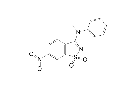 (1,1-diketo-6-nitro-1,2-benzothiazol-3-yl)-methyl-phenyl-amine