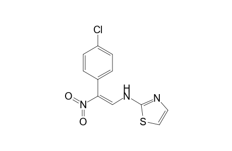 2-(4-Chlorophenyl)-N-(thiazol-2-yl)-2-nitroethen-1-amine