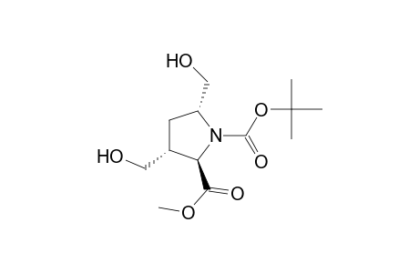 Methyl (2R*,3R*,5R*)-1-(tert-butoxycarbonyl)-3,5-bis(hydroxymethyl)pyrrolidine-2-carboxylate