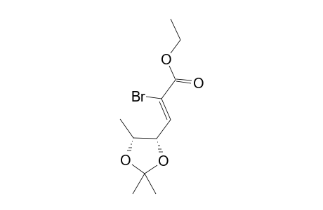 Ethyl 2-bromo-3-[(4S,5R)-2',2',5'-trimethyl-1',3'-dioxolan-4'-yl]-2-propenoate