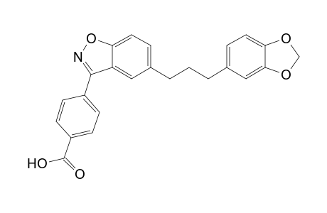 4-[5-(3-Benzo[1,3]dioxol-5-yl-propyl)-benzo[d]isoxazol-3-yl]-benzoic acid
