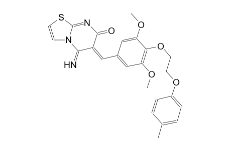 (6Z)-6-{3,5-dimethoxy-4-[2-(4-methylphenoxy)ethoxy]benzylidene}-5-imino-5,6-dihydro-7H-[1,3]thiazolo[3,2-a]pyrimidin-7-one