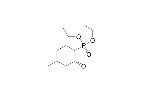 Phosphonic acid, (4-methyl-2-oxocyclohexyl)-, diethyl ester