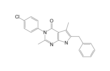 6-BENZYL-5-METHYL-3-(4-CHLOROPHENYL)-3,7-DIHYDRO-4-H-PYRROLO-[2.3-D]-PYRIMIDIN-4-ONE