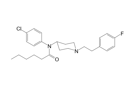 N-(4-Chlorophenyl)-N-(1-[2-(4-fluorophenyl)ethyl]piperidin-4-yl)hexanamide