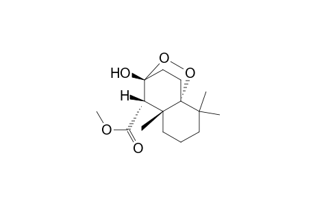 3H-3,8a-Ethano-1,2-benzodioxin-4-carboxylic acid, hexahydro-3-hydroxy-4a,8,8-trimethyl-, methyl ester, (3.alpha.,4.beta.,4a.beta.,8a.beta.)-