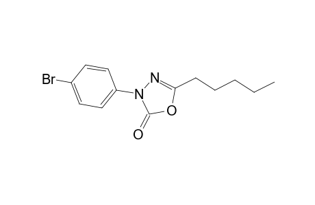 .delta.2-1,3,4-Oxadiazolin-5-one, 4-(p-bromophenyl)-2-pentyl-