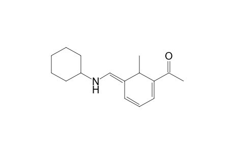 1-[5-((Cycloexylamino)methylene)-6-methyl-1,3-cyclohexadienyl]ethanone