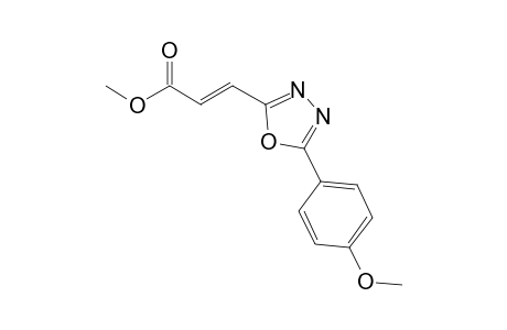 (E)-3-{5-(4-Methoxyphenyl)-1,3,4-oxadiazol-2-yl]propenoic acid methyl ester
