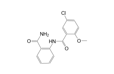N-[2-(aminocarbonyl)phenyl]-5-chloro-2-methoxybenzamide