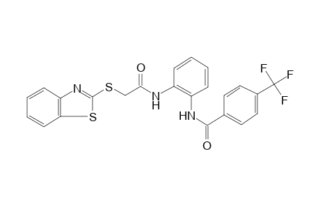 Benzamide, N-[2-[[2-(1,3-benzothiazol-2-ylthio)acetyl]amino]phenyl]-4-(trifluoromethyl)-