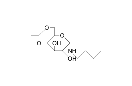 N-Butyl-4,6-O-ethylidene-B-D-glucosylamine