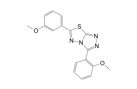 3-(2-methoxyphenyl)-6-(3-methoxyphenyl)[1,2,4]triazolo[3,4-b][1,3,4]thiadiazole