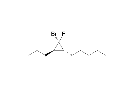 1(S)-bromo-1-fluoro-2(R)-pentyl-3(R)-propylcyclopropane