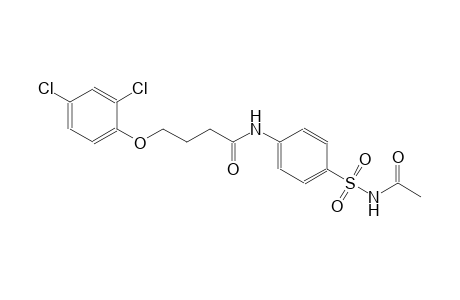 N-{4-[(acetylamino)sulfonyl]phenyl}-4-(2,4-dichlorophenoxy)butanamide