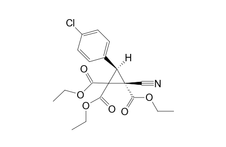 (E)-Triethyl 2-cyanocyclopropane-3-(4-chlorophenyl)-1,1,2-tricarboxylate