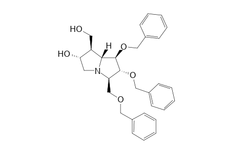 (1R,2R,3R,6R,7R,7aR)-1,2-Bis(benzyloxy)-3-[(benzyloxy)methyl]-7-(hydroxymethyl)hexahydro-1H-pyrrolizin-6-ol