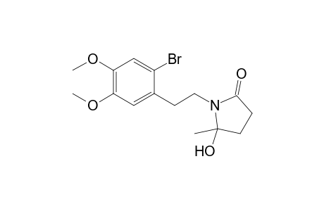 N-[2-(2-Bromo-4,5-dimethoxyphenyl)ethyl]-4-hydroxy-4-methyl-.gamma.-butyrolactam