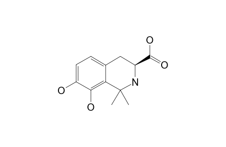 (-)-3-CARBOXY-1,1-DIMETHYL-7,8-DIHYDROXY-1,2,3,4-TETRAHYDROISOQUINOLINE