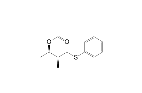 (2R*,3S*)-3-Methyl-4-phenylthio-2-butanol acetate