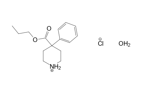 4-phenylisonipecotic acid, propyl ester, hydrochloride, hydrate