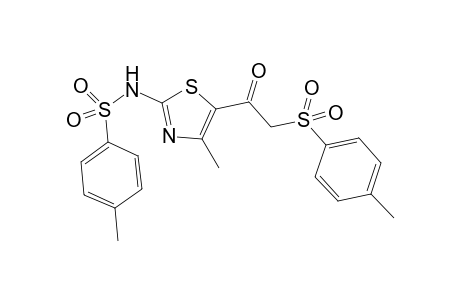 4-Methyl-N-(4-methyl-5-(2-tosylacetyl)thiazol-2-yl)benzenesulfonamide