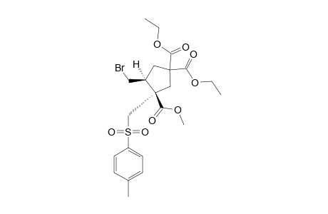 DIETHYL-4-(BROMOMETHYL)-3-(METHOXYCARBONYL)-3-(TOSYLMETHYL)-CYCLOPENTANE-1,1-DICARBOXYLATE