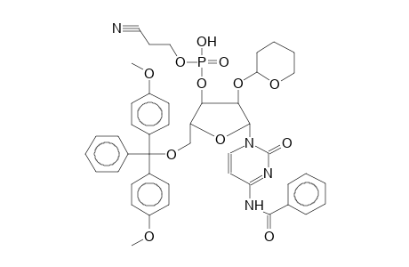 5'-DIMETHOXYTRITYL-2'-O-TETRAHYDROPYRAN-2-YL-N4-BENZOYLCYTIDIN-3'-O-BETA-CYANOETHYLPHOSPHATE