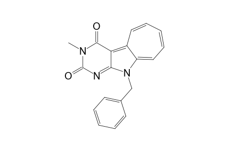 6-Benzyl-9-methylcyclohepta[b]pyrimido[5,4-d]pyrrole-8(6H),10(9H)-dione