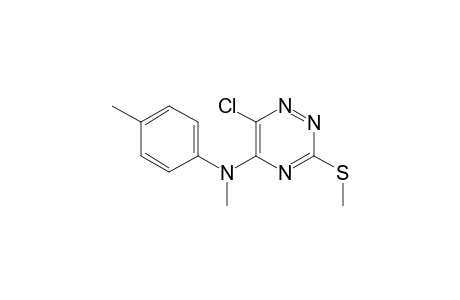 3-(methylthio)-5-(p-N,N-dimethylanilino)-6-chloro-1,2,4-triazine