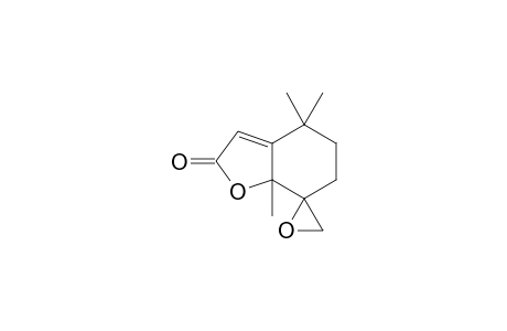Spiro[2,4,5,6,7,7a-hexahydro-2-oxo-4,4,7a-trimethylbenzofuran]-7,2'-(oxirane)