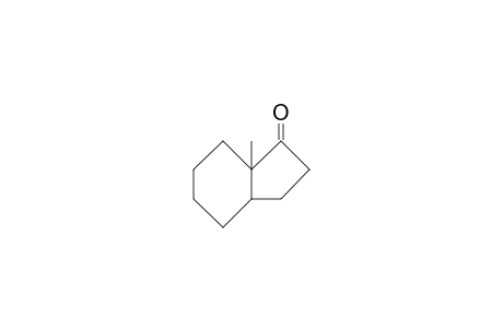 1-Indanone, hexahydro-7a-methyl-, trans-