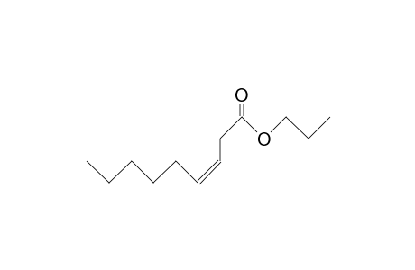 cis-3-Nonenoic acid, propyl ester