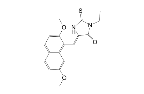 (5Z)-5-[(2,7-dimethoxy-1-naphthyl)methylene]-3-ethyl-2-thioxo-4-imidazolidinone